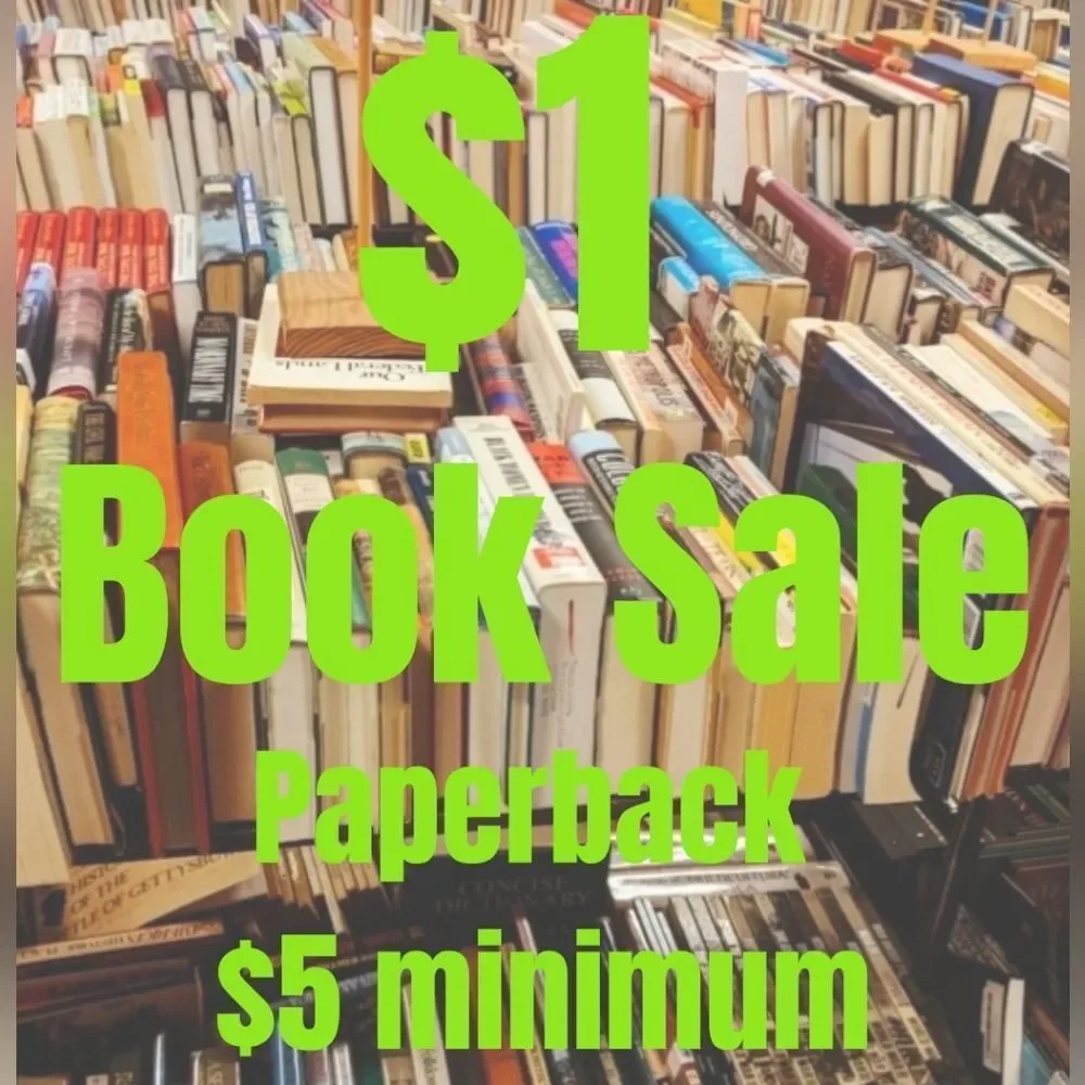 $1 Paperback Book Sale - $5 Minimum